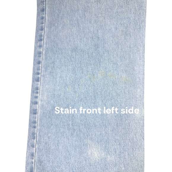 Anne Klein Women's Drawstring Jeans High Rise Wide Leg - Size XL, Light Blue - Picture 8 of 16